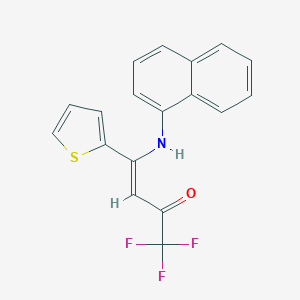 1,1,1-Trifluoro-4-(1-naphthylamino)-4-(2-thienyl)-3-buten-2-one