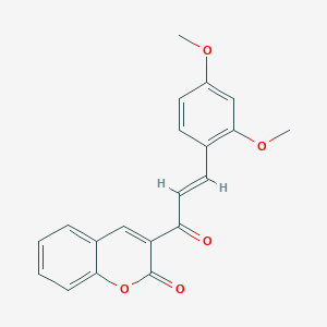 molecular formula C20H16O5 B493216 3-(2,4-Dimethoxy-trans-cinnamoyl)coumarin 