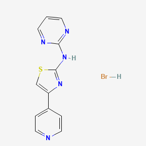 N-[4-(4-pyridinyl)-1,3-thiazol-2-yl]-2-pyrimidinamine hydrobromide