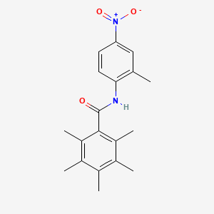 2,3,4,5,6-pentamethyl-N-(2-methyl-4-nitrophenyl)benzamide