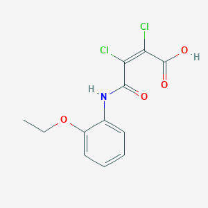 molecular formula C12H11Cl2NO4 B493223 2,3-Dichloro-4-(2-ethoxyanilino)-4-oxo-2-butenoic acid 