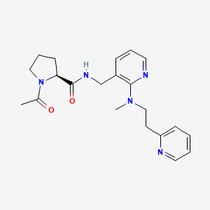 1-acetyl-N-[(2-{methyl[2-(2-pyridinyl)ethyl]amino}-3-pyridinyl)methyl]-L-prolinamide