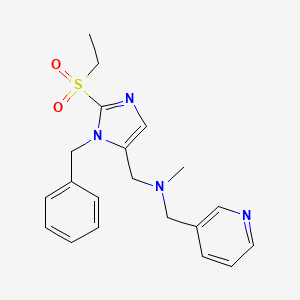 1-[1-benzyl-2-(ethylsulfonyl)-1H-imidazol-5-yl]-N-methyl-N-(3-pyridinylmethyl)methanamine