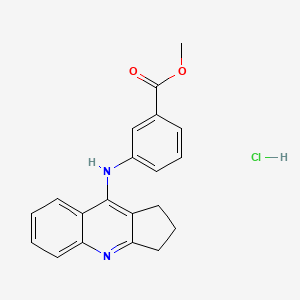 molecular formula C20H19ClN2O2 B4932249 methyl 3-(2,3-dihydro-1H-cyclopenta[b]quinolin-9-ylamino)benzoate hydrochloride 