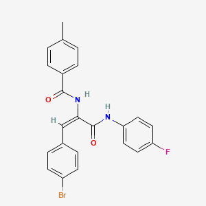 N-(2-(4-bromophenyl)-1-{[(4-fluorophenyl)amino]carbonyl}vinyl)-4-methylbenzamide