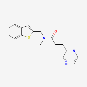 N-(1-benzothien-2-ylmethyl)-N-methyl-3-(2-pyrazinyl)propanamide