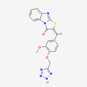 2-[3-methoxy-4-(1H-tetrazol-5-ylmethoxy)benzylidene][1,3]thiazolo[3,2-a]benzimidazol-3(2H)-one