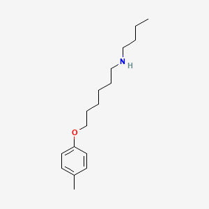 molecular formula C17H29NO B4932324 N-butyl-6-(4-methylphenoxy)-1-hexanamine 