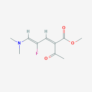 methyl 2-acetyl-5-(dimethylamino)-4-fluoro-2,4-pentadienoate