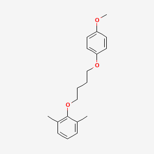 molecular formula C19H24O3 B4932406 2-[4-(4-methoxyphenoxy)butoxy]-1,3-dimethylbenzene 