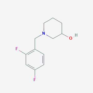 molecular formula C12H15F2NO B4932414 1-(2,4-difluorobenzyl)-3-piperidinol 