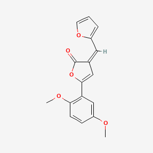 molecular formula C17H14O5 B4932420 5-(2,5-dimethoxyphenyl)-3-(2-furylmethylene)-2(3H)-furanone 