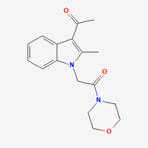 1-{2-methyl-1-[2-(4-morpholinyl)-2-oxoethyl]-1H-indol-3-yl}ethanone