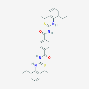 N-[4-({[(2,6-diethylanilino)carbothioyl]amino}carbonyl)benzoyl]-N'-(2,6-diethylphenyl)thiourea