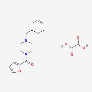 molecular formula C18H24N2O6 B4932454 1-(3-cyclohexen-1-ylmethyl)-4-(2-furoyl)piperazine oxalate 