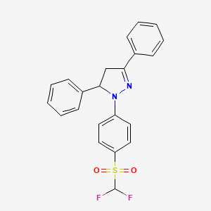 1-{4-[(difluoromethyl)sulfonyl]phenyl}-3,5-diphenyl-4,5-dihydro-1H-pyrazole