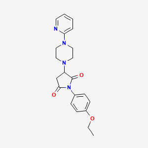 1-(4-ethoxyphenyl)-3-[4-(2-pyridinyl)-1-piperazinyl]-2,5-pyrrolidinedione