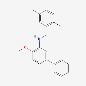 molecular formula C22H23NO B4932497 (2,5-dimethylbenzyl)(4-methoxy-3-biphenylyl)amine 