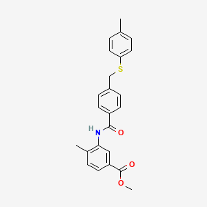 methyl 4-methyl-3-[(4-{[(4-methylphenyl)thio]methyl}benzoyl)amino]benzoate