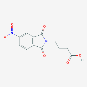 molecular formula C12H10N2O6 B493251 4-nitro-N-(3-carboxypropyl)phthalimide 
