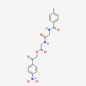 2-(4-nitrophenyl)-2-oxoethyl N-(4-methylbenzoyl)glycylglycinate