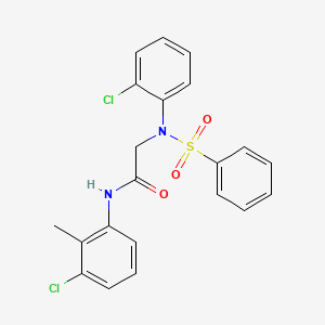 N~1~-(3-chloro-2-methylphenyl)-N~2~-(2-chlorophenyl)-N~2~-(phenylsulfonyl)glycinamide