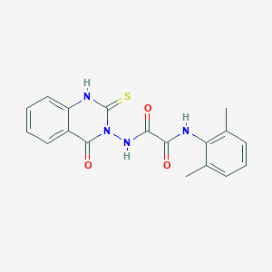 N~1~-(2,6-dimethylphenyl)-N~2~-(4-oxo-2-sulfanyl-3(4H)-quinazolinyl)ethanediamide