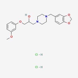 1-[4-(1,3-benzodioxol-5-ylmethyl)-1-piperazinyl]-3-(3-methoxyphenoxy)-2-propanol dihydrochloride