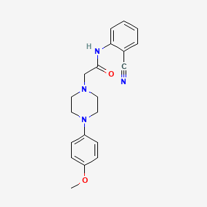 molecular formula C20H22N4O2 B4932578 N-(2-cyanophenyl)-2-[4-(4-methoxyphenyl)-1-piperazinyl]acetamide 