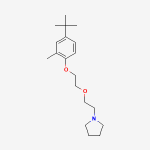 molecular formula C19H31NO2 B4932594 1-{2-[2-(4-tert-butyl-2-methylphenoxy)ethoxy]ethyl}pyrrolidine 