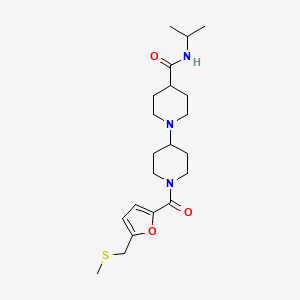 N-isopropyl-1'-{5-[(methylthio)methyl]-2-furoyl}-1,4'-bipiperidine-4-carboxamide