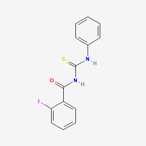 molecular formula C14H11IN2OS B4932638 N-(anilinocarbonothioyl)-2-iodobenzamide 