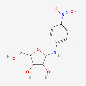 molecular formula C12H16N2O6 B4932644 N-(2-methyl-4-nitrophenyl)pentofuranosylamine 