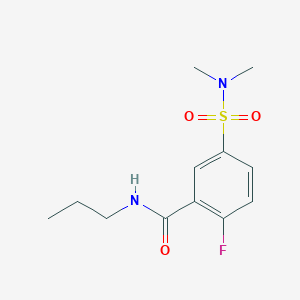 5-[(dimethylamino)sulfonyl]-2-fluoro-N-propylbenzamide