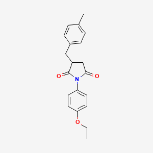 molecular formula C20H21NO3 B4932690 1-(4-ethoxyphenyl)-3-(4-methylbenzyl)-2,5-pyrrolidinedione 