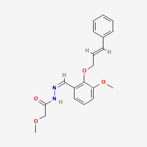 2-methoxy-N'-{3-methoxy-2-[(3-phenyl-2-propen-1-yl)oxy]benzylidene}acetohydrazide