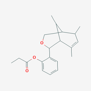molecular formula C20H26O3 B4932739 2-(6,8,9-trimethyl-3-oxabicyclo[3.3.1]non-7-en-2-yl)phenyl propionate 