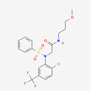 N~2~-[2-chloro-5-(trifluoromethyl)phenyl]-N~1~-(3-methoxypropyl)-N~2~-(phenylsulfonyl)glycinamide