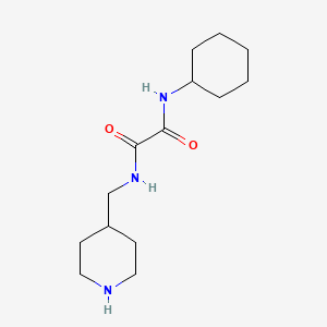 molecular formula C14H25N3O2 B4932776 N-cyclohexyl-N'-(4-piperidinylmethyl)ethanediamide 