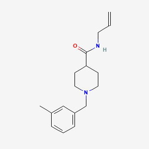 molecular formula C17H24N2O B4932791 N-allyl-1-(3-methylbenzyl)-4-piperidinecarboxamide 