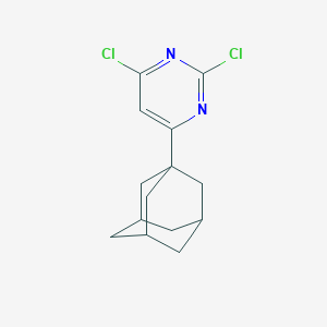 molecular formula C14H16Cl2N2 B493281 4-(1-Adamantyl)-2,6-dichloropyrimidine 