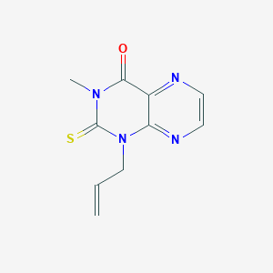 molecular formula C10H10N4OS B493287 1-allyl-3-methyl-2-thioxo-2,3-dihydro-4(1H)-pteridinone 