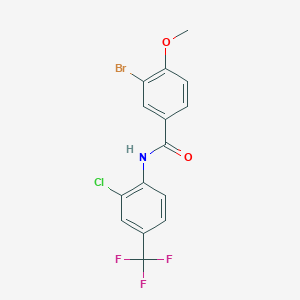 3-bromo-N-[2-chloro-4-(trifluoromethyl)phenyl]-4-methoxybenzamide