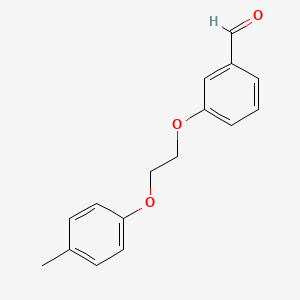 molecular formula C16H16O3 B4932941 3-[2-(4-methylphenoxy)ethoxy]benzaldehyde CAS No. 299932-97-1