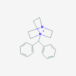 molecular formula C19H23N2+ B493295 1-Benzhydryl-4-aza-1-azoniabicyclo[2.2.2]octane 