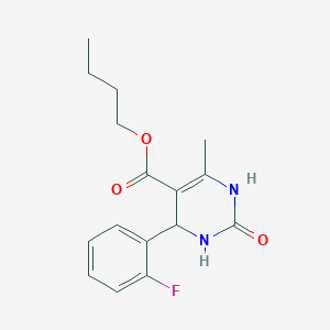 molecular formula C16H19FN2O3 B4932966 butyl 4-(2-fluorophenyl)-6-methyl-2-oxo-1,2,3,4-tetrahydro-5-pyrimidinecarboxylate 