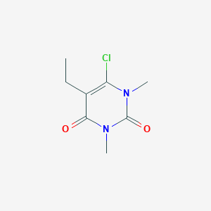 molecular formula C8H11ClN2O2 B493297 6-chloro-5-ethyl-1,3-dimethyl-2,4(1H,3H)-pyrimidinedione 