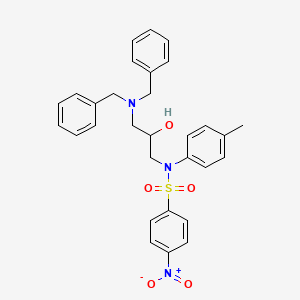 N-[3-(dibenzylamino)-2-hydroxypropyl]-N-(4-methylphenyl)-4-nitrobenzenesulfonamide
