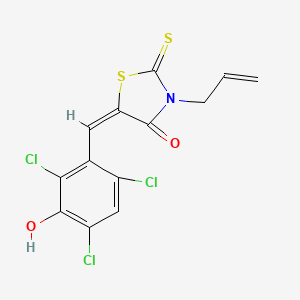 3-allyl-2-thioxo-5-(2,4,6-trichloro-3-hydroxybenzylidene)-1,3-thiazolidin-4-one