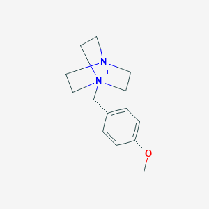 molecular formula C14H21N2O+ B493301 1-(4-Methoxybenzyl)-4-aza-1-azoniabicyclo[2.2.2]octane 